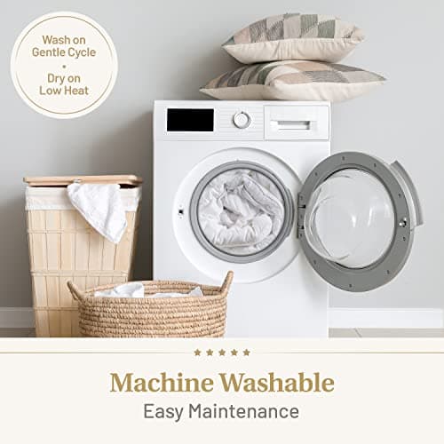 Down Alternative Comforter King Size - Fluffy Duvet Insert - Premium Plush All Season - Luxury Breathable Hotel Cooling Comforter - King, White, 104x86 inches - Comes Compressed Packaging 6