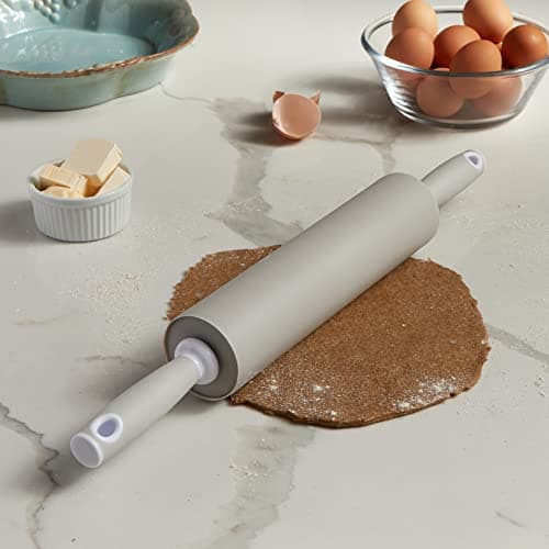 husMait Silicone Rolling Pin - Premium Kitchen Baking Pin for Rolling and Baking - Great for Making Dough, Bread and Pizza 5