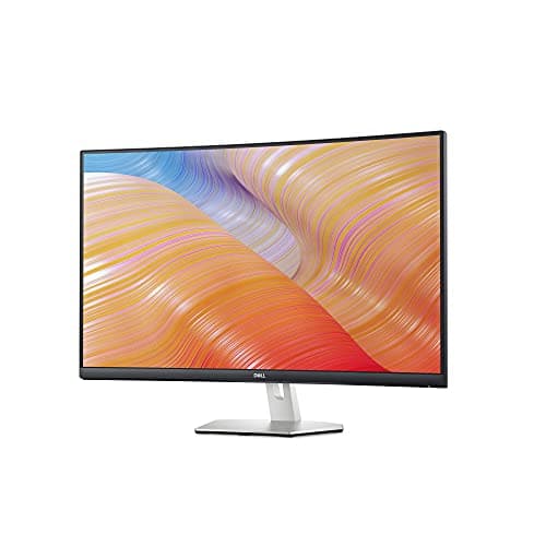 Dell S3222HN 32-inch FHD 1920 x 1080 at 75Hz Curved Monitor, 1800R Curvature, 8ms Grey-to-Grey Response Time (Normal Mode), 16.7 Million Colors, White Newest 8