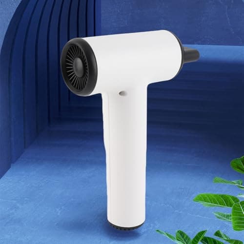 Cordless Hair Dryer, USB Rechargeable Portable Hair Dryer with 3 Adjustable Gears, Digital Display Screen, Haircare Nozzle, for Home School, 200W 5