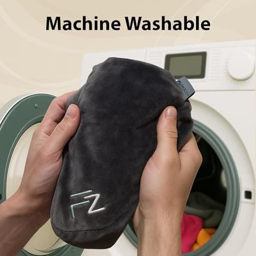 FLOWZOOM Air Inflatable Neck Pillow for Traveling on Plane - H-Shape Hooded Airplane Pillow with 5 Snooze Modes, Fast Inflation, Pressure Control, Cozy Clip-On Hood & Plushy Cover - Size L, Jet Black 9