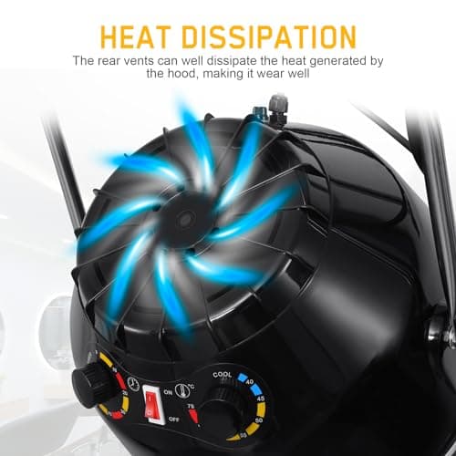 TRY-YEAN Wall Mounted Hair Dryer with Swivel Arm, Multifunctional Hair Processor Machine for Hair Care, Hair Dyeing, Oil Baking, Cold perm Heating, Drying and Styling 7