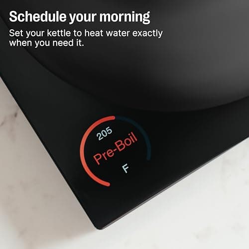 Fellow Stagg EKG Pro Electric Gooseneck Kettle – Precise Temperature Control, Quick Heating, Brew Timer, Scheduling, Stainless Steel, Pour-Over Coffee - 0.9L, Matte Black 5