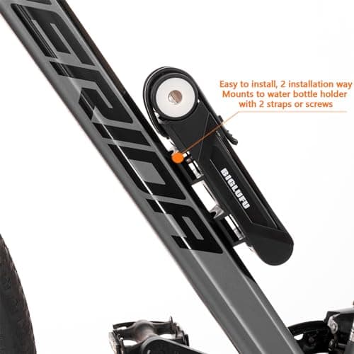 BIGLUFU Bike Lock Bicycle Scooter Motorcycle Folding Locks with 4Keys, Fold Chain Heavy Duty Alloy Steel Foldable Lock with Mounting Bracket 2pc Straps, 86cm/34 Unfolding, 1.92 lbs 7
