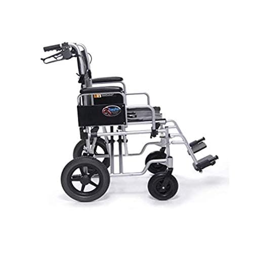Everest & Jennings Bariatric Transport Wheelchair – Extra-Wide Folding Transit Chair with 24” Seat for Adults & Seniors 7