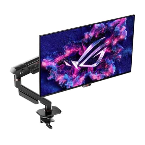 ASUS ROG Swift 27” (26.5” viewable) 1440P OLED DSC Gaming Monitor (PG27AQDM-R) - QHD (2560x1440) 240Hz, 0.03ms, G-SYNC Compatible, 99% DCI-P3, True 10-bit, Monitor Arm Included, 3 yr Warranty