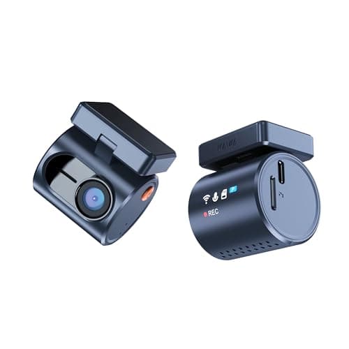 KAWA Dash Camera for Cars - Transparent Display Tiny Dash Cam Front with Voice Control, Super Night Vision Dashcam, 1296P QHD, 145° Wide-Angle FOV, G-Sensor, APP Control, Built in WiFi - Mini 3 Pro