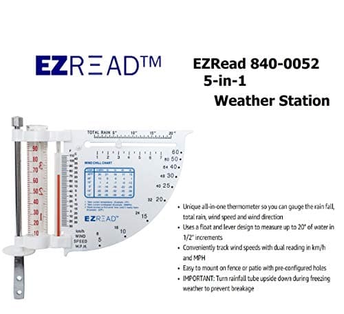 EZRead Headwind Consumer Products 840-0052 5-in-1 Weather Station, White 2