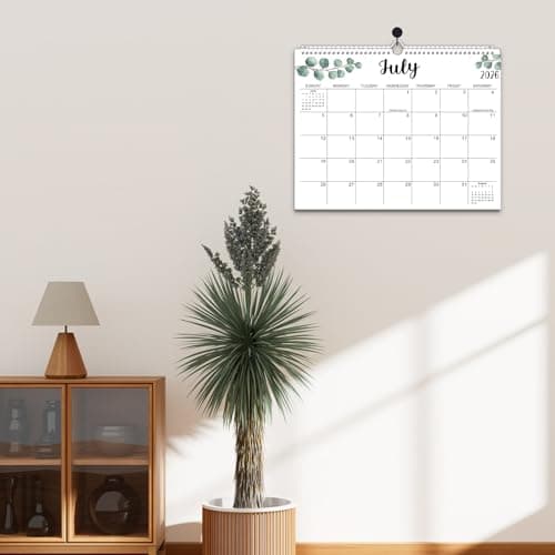 Wall Calendar 2026-2027, 18 Monthly Calendar 2026-2027 from Jan 2026 until Jun 2027, Hanging Wall Calendar 2026, 14" X 11", Large Blocks with Julian Dates for Home School Office Simple Organizing 7