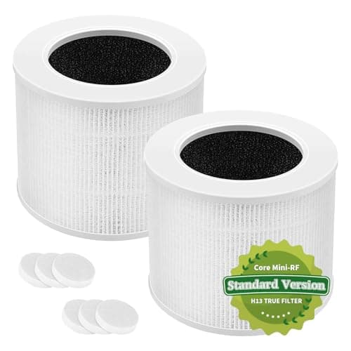 Mokchance Core Mini Replacement Filter for LEVOIT Air Purifier, 3-in-1 H13 Grade Post Filters Compatible with LEVOIT Air Purifier Core Mini-P, Part No. Core Mini-RF, Mini Filter Replacement 2 Pack