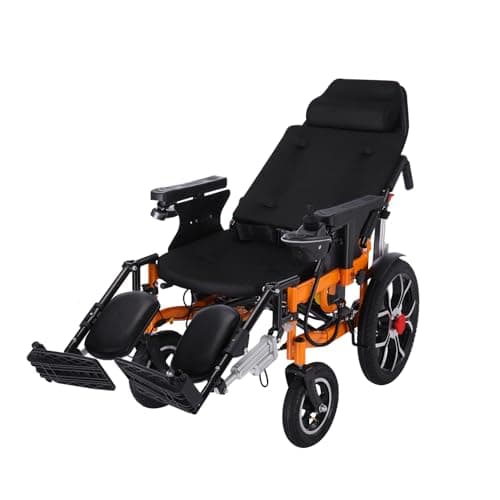 20Miles Long Travel Range,Lightweight Reclining Electric Wheelchair for Adults,All Terrain Foldable Intelligent Motorized Wheelchair,Power Reclining Wheelchair for Travel and Daily Use(Wider 21")