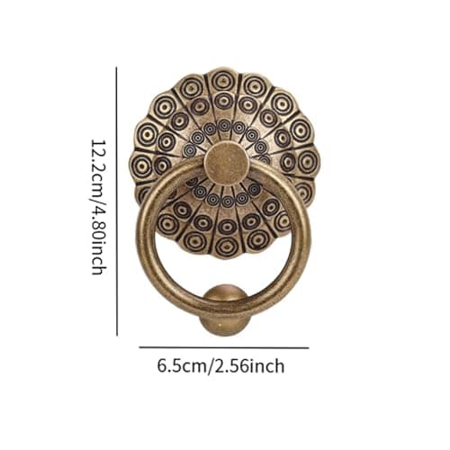MagiDeal Door Knocker for Front Door, Vintage Gate Pull Metal Door Pull Fence Handle for Farmhouse Garage, Bronze Color 3