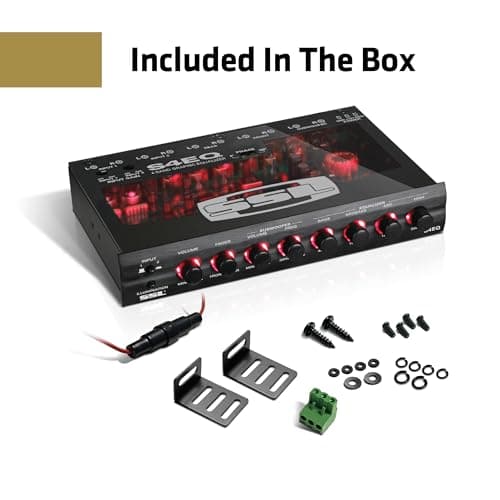 Sound Storm Laboratories S4EQ 4 Band Pre-Amp Car Audio Stereo Equalizer - Gold-Plated Front/Rear and Subwoofer Outputs 5