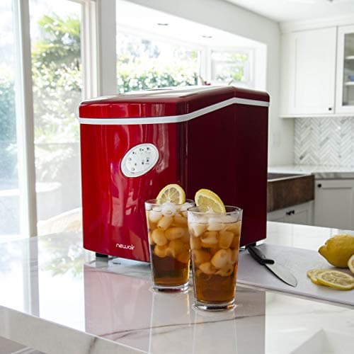 Newair Bullet Ice Machine - 28 lbs/Day Countertop Ice Maker, BPA Free, Portable Ice Maker Machine, 3 Size Ice Cube Maker, Ideal for Home Office, Kitchen or Bar | Red 9