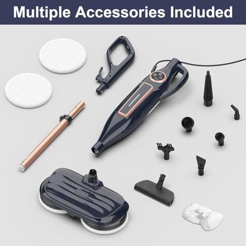 DEVOAC VM6 Scrubbing Steam Mop with Rotating Mop Pads, 10 in 1 Steam Mop, Lightweight Spin Mop & 3 Steam Modes for Hard Floor Laminate Marble Floors 9