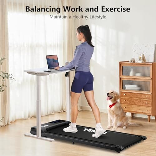 Walking Pad, Walking Pad Treadmill 330 lb Capacity, 3 in 1 Portable Under Desk Treadmill for Home and Office with Remote Control, LED Display (C102 Black) 6