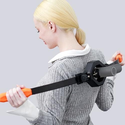 GREENTEC Massage Gun Holder for Hard to Reach Areas. Relieve Muscle Pain in Shoulders, Upper Back, Lower Back, Legs. Compatible with Most Massage Guns. Unlock Full Body, Deep Tissue Relief 7