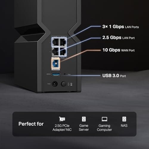 TP-Link Tri-Band BE15000 WiFi 7 Router Archer BE700 | 8-Stream 15Gbps | 1×10G+1×2.5G+2×1G Ports, USB 3.0 | 6 Internal Antennas | VPN Clients & Server | Easy-Mesh, MLO, Private IOT, Free Expert Support 5