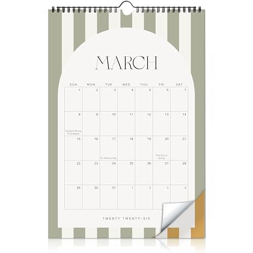 Aesthetic 2025-2026 Wall Calendar - Runs from May 2025 Until December 2026 - The Perfect Modern Calendar Planner for Easy Organizing