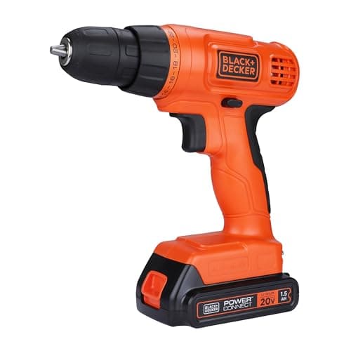 BLACK+DECKER 20V MAX Drill & Home Tool Kit, 34 Piece (BDCD120VA), Orange 12