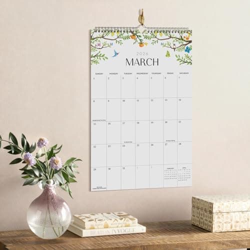 Jotsome Wall Calendar 2026-2027, Large Monthly Wall Calendar From January 2026 to June 2027 11x17 inch Wall Decoration for Home and Office, Easy Planning, Gift for the Holidays (Florals, 11" x 17") 5
