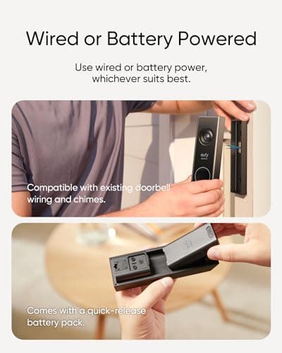 eufy Security Video Doorbell E340, Dual Cameras with Delivery Guard, 2K Full HD and Color Night Vision, Wired or Battery Powered, HomeBase S380 Compatible, No Monthly Fee (Renewed) 5