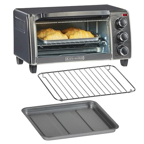 BLACK+DECKER TO1313SBD Toaster Oven, 15.47 Inch, Silver 10