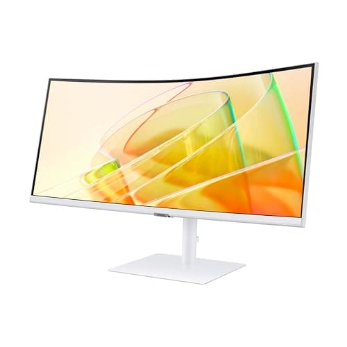 Samsung 34” ViewFinity (S65TC) Series Ultra-WQHD 1000R Curved Computer Monitor, HDR10, 100Hz, AMD FreeSync, Thunderbolt 4, Height Adjustable Stand, Built-in Speakers, Eye Care, LS34C650TANXGO, 2024 12