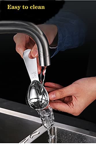 Xducom 2 Pcs Coffee Scoop, 18/8 Stainless Steel Coffee Tablespoon Measuring Spoons, 2 Tablespoon Coffee Scoop for Ground Coffee,Tea(Silver) (30ML, Silver, 2) 8