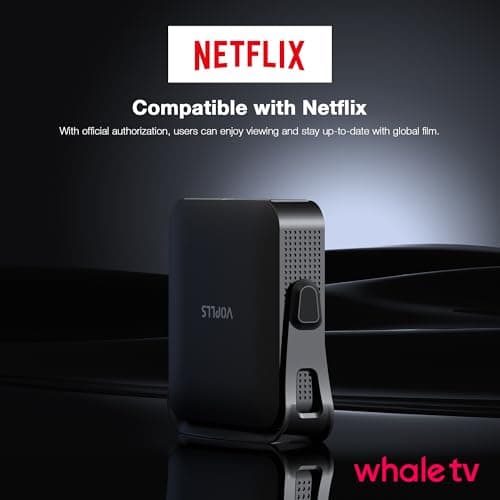 【Officially-Licensed APP & Native 1080P】Thinnest 1.81" Smart Mini Projector with WiFi and Bluetooth, Auto Focus & Keystone Portable Outdoor Projector, VOPLLS 4K Support Home Movie Projector 6