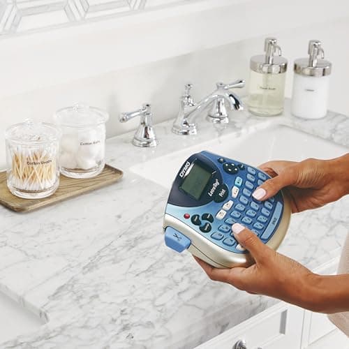 DYMO LetraTag Bundle, Handheld 100T Printer, Portable, QWERTY Keyboard, Includes 13ft Black on White Labels and 13ft Black on Clear Labels - Home Organization, Crafting, Labeling 3