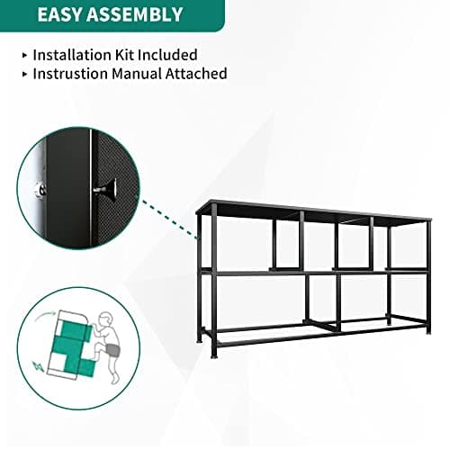 YITAHOME Dresser with 5 Drawers - Fabric Storage Tower, Organizer Unit for Bedroom, Living Room, Closets - Sturdy Steel Frame, Wooden Top (Cool Black Wood Grain) 7