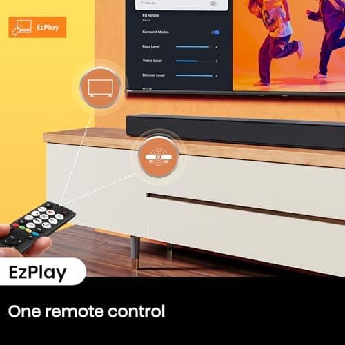 Hisense A620 2.1ch All-in-one Sound Bar with Built-in Subwoofer, 240W, DTS Virtual: X, Dolby Dightal Plus, Bluetooth 5.3, Roku TV Ready, HDMI ARC/AUX/USB, Ez Play, Black (A620, 2024 Model) 10