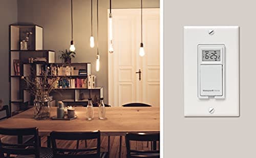Honeywell Home RPLS530A 7 Day Programmable Light Switch, White (Requires 40 W Minimum) , 1 Pack 4
