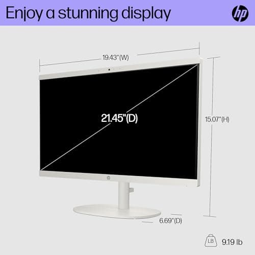 HP 22 inch All-in-One Desktop PC, FHD Display, Intel N200, 8 GB RAM, 256 GB SSD, Intel UHD Graphics, Windows 11 Home, 22-dg0012 (2024) 5