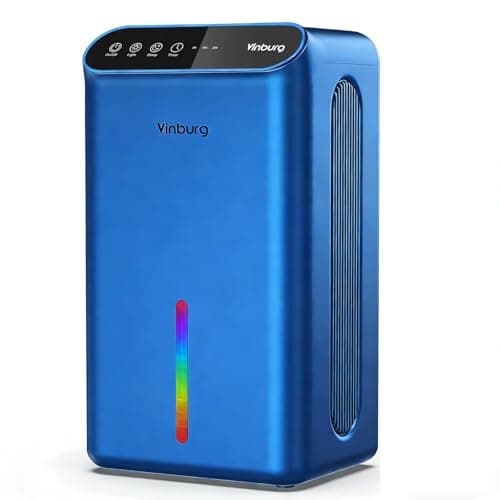 Dehumidifier for Basement (85 OZ, 800 sq ft) Quiet Dehumidifiers for Home, Auto Shut-Off, Sleep Mode, 3 Gear Timer(8H,16H,24H), Small Dehumidifier for Bedroom, Bathroom with Drain Hose(Blue)