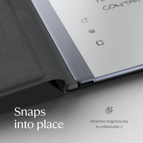 reMarkable Essentials Bundle – Gray 2 Paper Tablet | Includes Black and White 10.3” Writing Tablet, Marker Plus Pen with Eraser, Book Folio Cover in Gray Weave 6