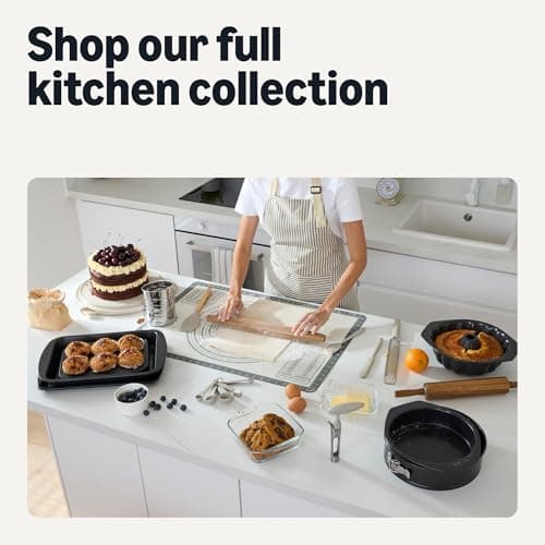 Amazon Basics Nonstick Silicone Pastry Baking Mat with Measurements, BPA-Free, Oven-Safe, Extra Large 20 x 28 in 7