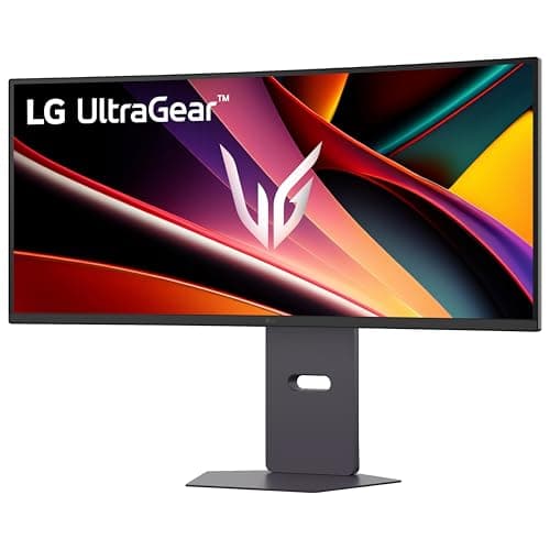 LG 34G600A-B 34-inch Ultragear WQHD (3440 x 1440) Curved Gaming Monitor 160Hz, AMD FreeSync Premium, HDR10, Built-in Speaker, Reader Mode, HDMI 2.1, DisplayPort, Tilt/Height/Swivel Stand, Black 9