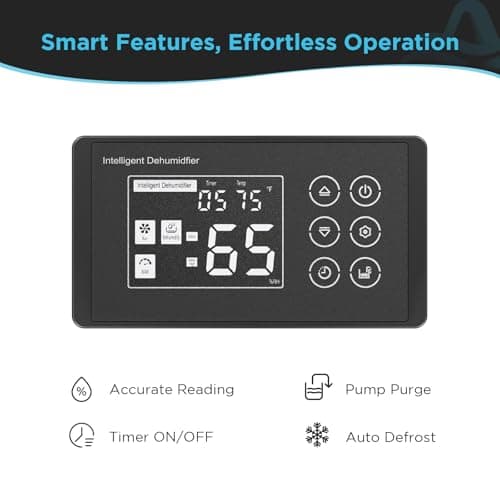 Airecoler 156 PPD Commercial Dehumidifier with Pump & Drain Hose for Basements & Large Rooms up to 7,000 Sq Ft, 5 Years Limited Warranty Industrial Dehumidifier with Wheels Heavy Duty Commercial-grade 6