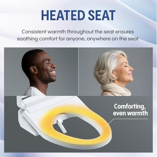 TOTO® WASHLET® A2 Electronic Bidet Toilet Seat with Heated Seat and SoftClose® Lid, Elongated, Cotton White - SW3004#01 21