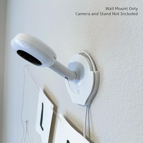 MarinBuilt Wall Mount for Nanit Pro Flex Stand, Portable Electronic Device Mount, Easy Insert and Removal, Low Profile, Made in USA, White - NFS-W-W 2