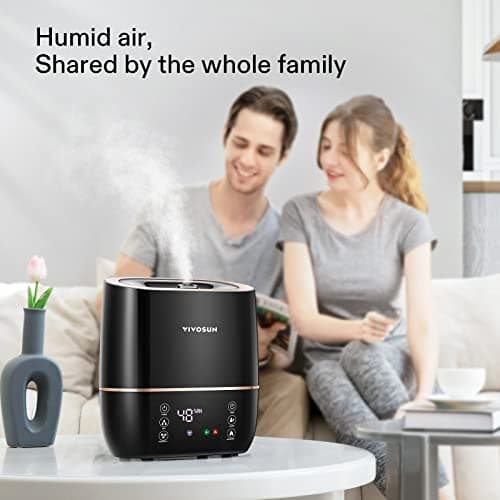 VIVOSUN 2-in-1 Warm and Cool Mist Humidifier, 5L Indoor Ultrasonic Air Humidifier with Essential Oil Tray for Bedrooms, Plants, Offices and Babies 7