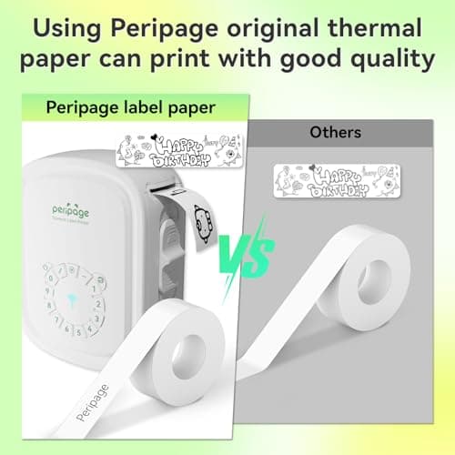 Portable Label Maker Machine P10Pro - Wireless Bluetooth Label Printer with Tape Included, Multiple Templates, Easy to Use for Office and Home Organization, USB Rechargeable（White） 7