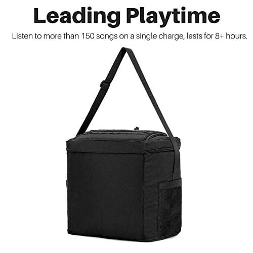 The #1 Cooler with Speakers on Amazon. 20-Watt Bluetooth Speakers for Parties/Festivals/Boat/Beach. Rechargeable, Works with iPhone & Android (Black) 6