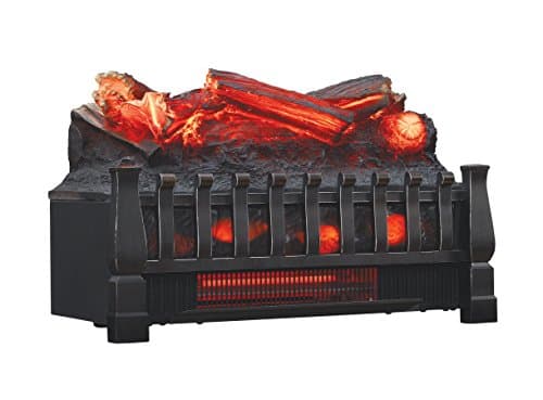 duraflame Electric Log Set 1,000 Sq Ft Heater, Faux Logs Insert with Infrared Flames for Existing Fireplaces, Remote Control Included