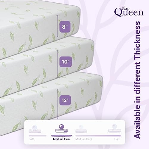 NapQueen Twin Size, 6 Inch Anula Green Tea Infused Memory Foam Mattress, Bed in a Box, CertiPUR-US Certified 10