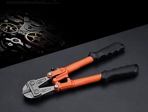 Edward Tools Bolt Cutter 12” - Heavy Duty Forged T8 Steel Blade Cuts Steel Wire, Chain Link Fence, Metal Rods, and Screws - Cutters Ergonomic Rubber Grip Handle 5