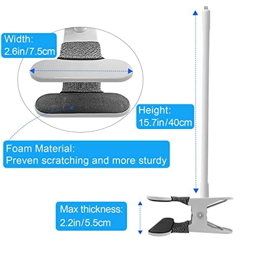 Baby Monitor Mount Compatible with HelloBaby HB6550/HB65/HB66/HB248,ANMEATE SM935E Baby Monitor Camera 15.7 inches Flexible Clip Clamp Mount Long Gooseneck Arm, Baby Monitors Holder Without Tools 5