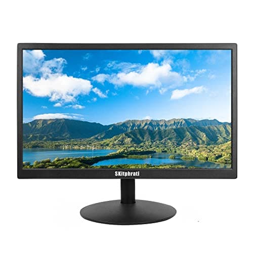 SKitphrati 17 inch PC Monitor LED Monitor 1440x900, 75HZ, 5Ms, 16:10, Viewing Angle 95°(Horizontal),TN Panel, VESA Wall Mountable, VGA & HDMI Port, Black